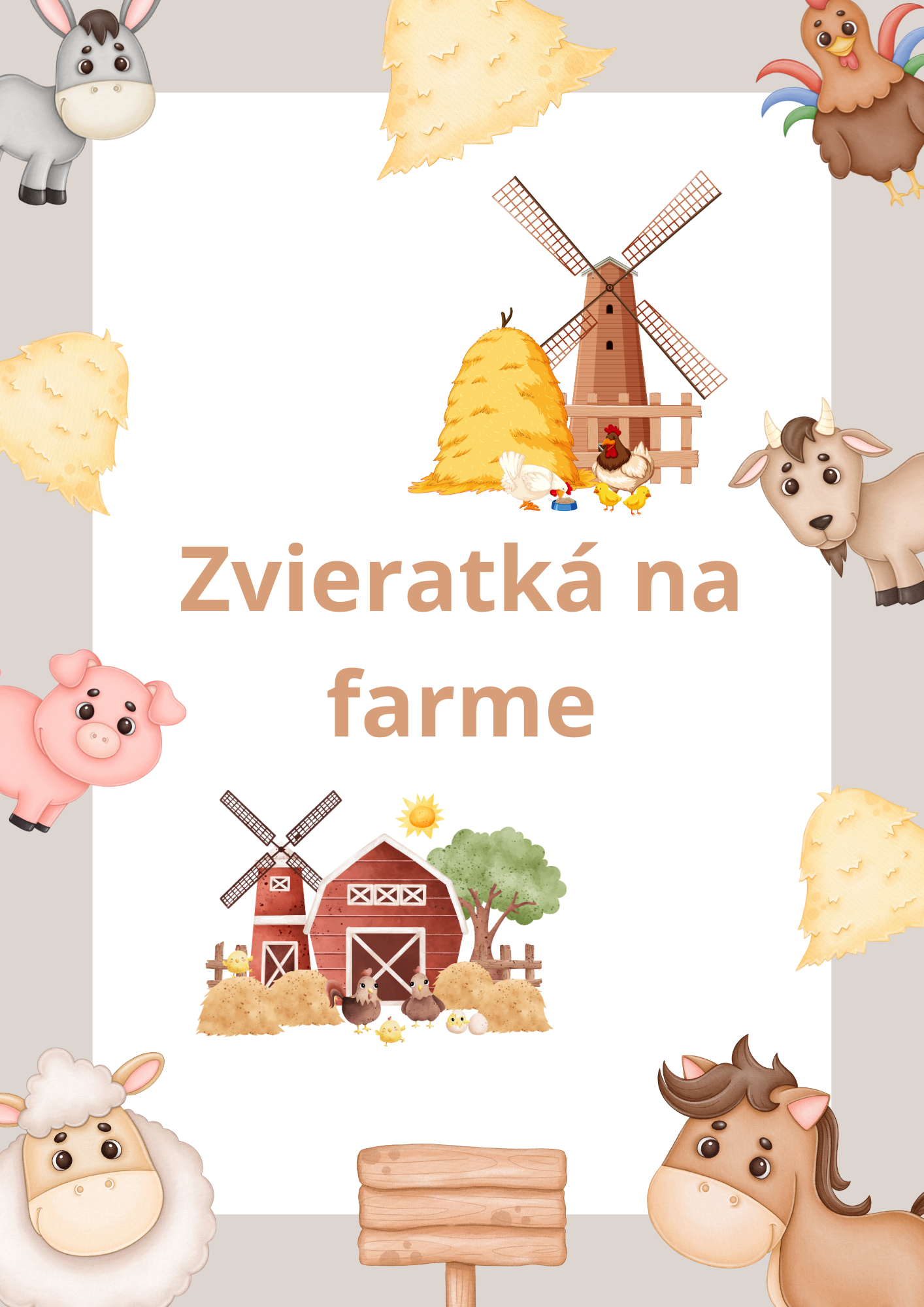 zvieratka na farme